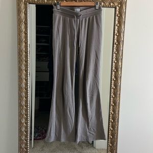 Aritzia flare waffle pants